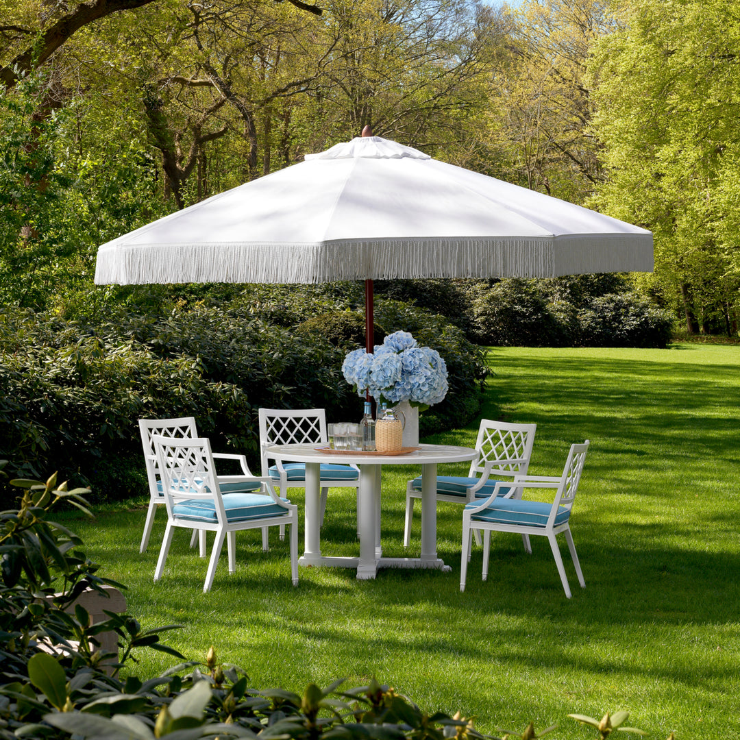 Outdoor Dining Table Bell Rive S White Finish Dining Tables Eichholtz