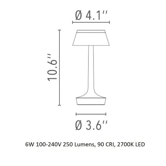 Bon Jour Unplugged Table Lamp Table Lamps FLOS