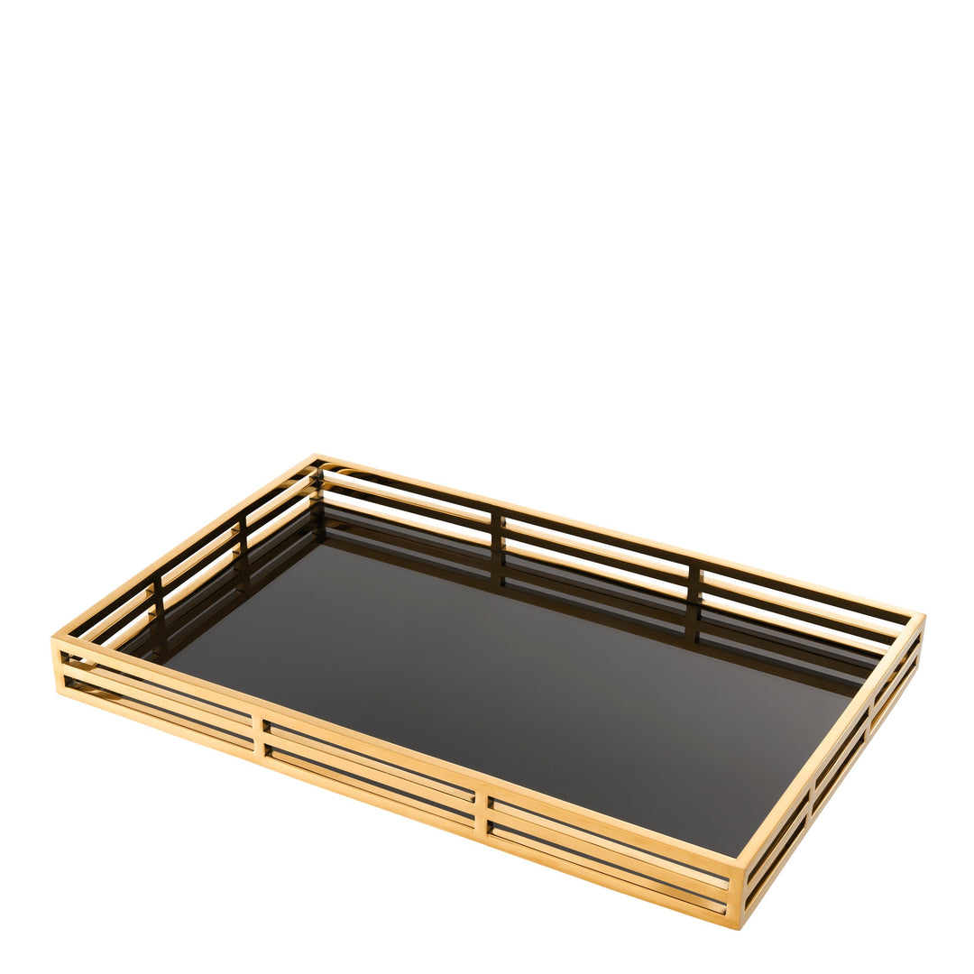 Tray Giacomo Gold Finish Accessories Eichholtz