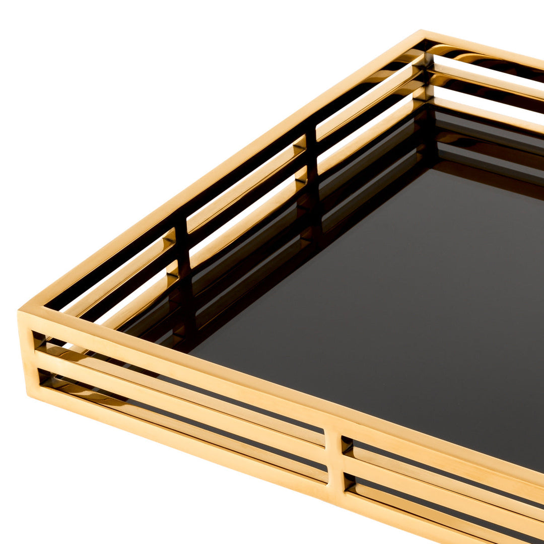 Tray Giacomo Gold Finish Accessories Eichholtz