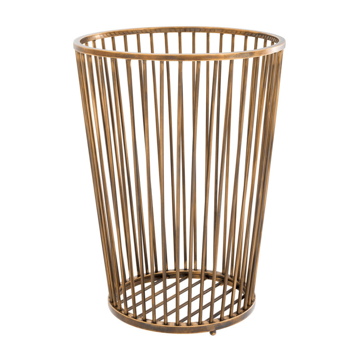 Towel Basket Baleana Vintage Brass Finish Accessories Eichholtz
