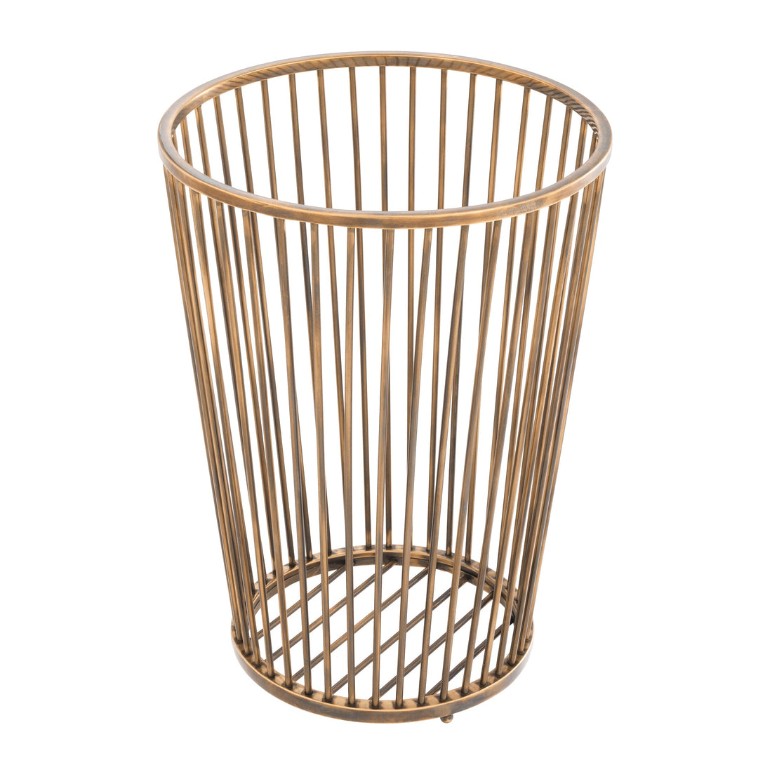 Towel Basket Baleana Vintage Brass Finish Accessories Eichholtz