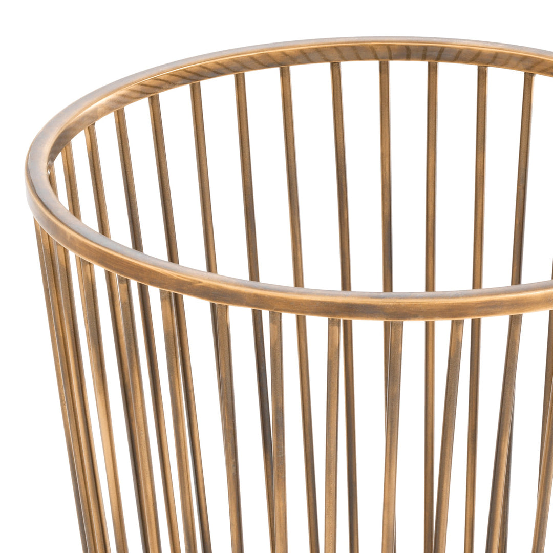 Towel Basket Baleana Vintage Brass Finish Accessories Eichholtz
