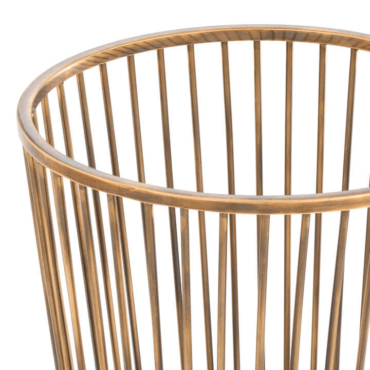 Towel Basket Baleana Vintage Brass Finish Accessories Eichholtz