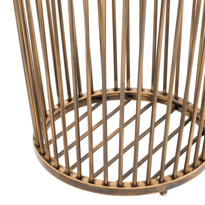 Towel Basket Baleana Vintage Brass Finish Accessories Eichholtz
