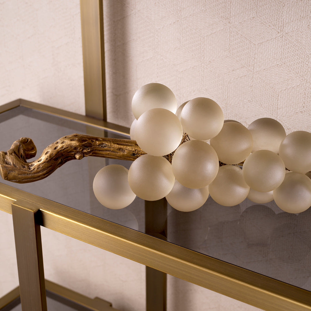Object French Grapes White Glass Accessories Eichholtz