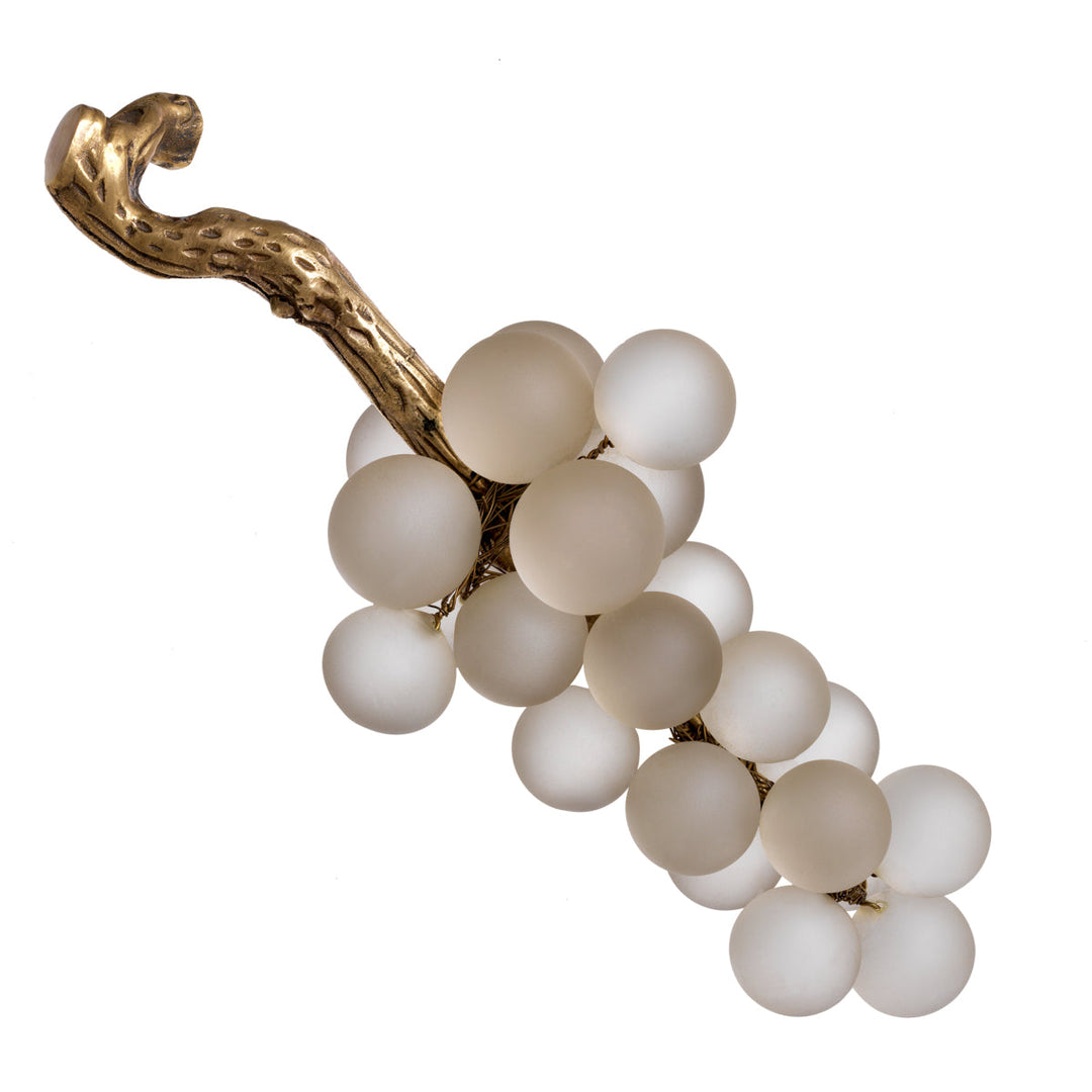 Object French Grapes White Glass Accessories Eichholtz