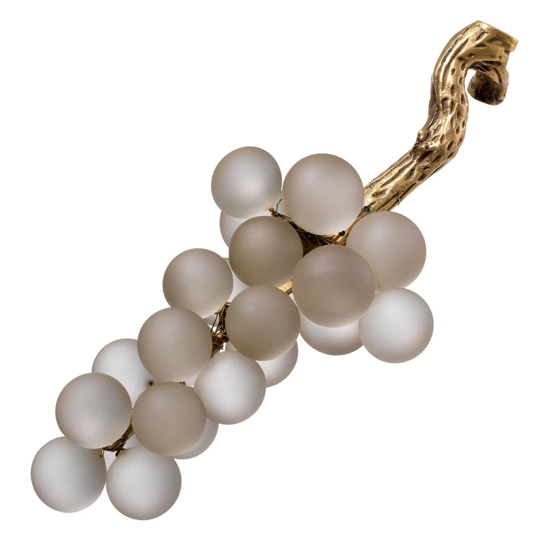 Object French Grapes White Glass Accessories Eichholtz