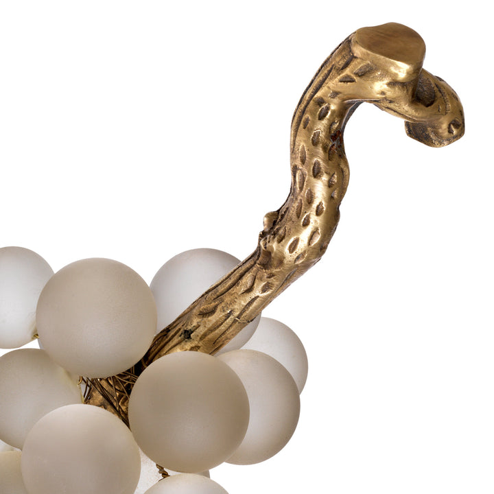 Object French Grapes White Glass Accessories Eichholtz