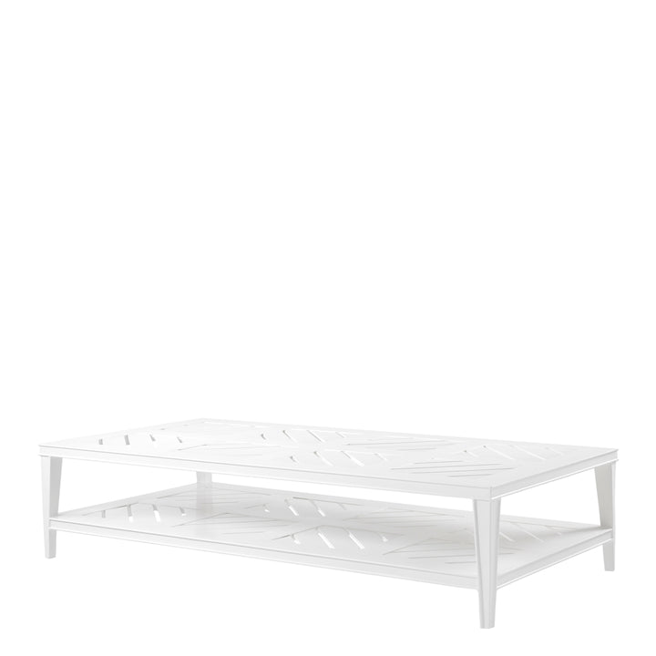 Outdoor Coffee Table Bell Rive Rectangular White Finish Coffee Tables Eichholtz