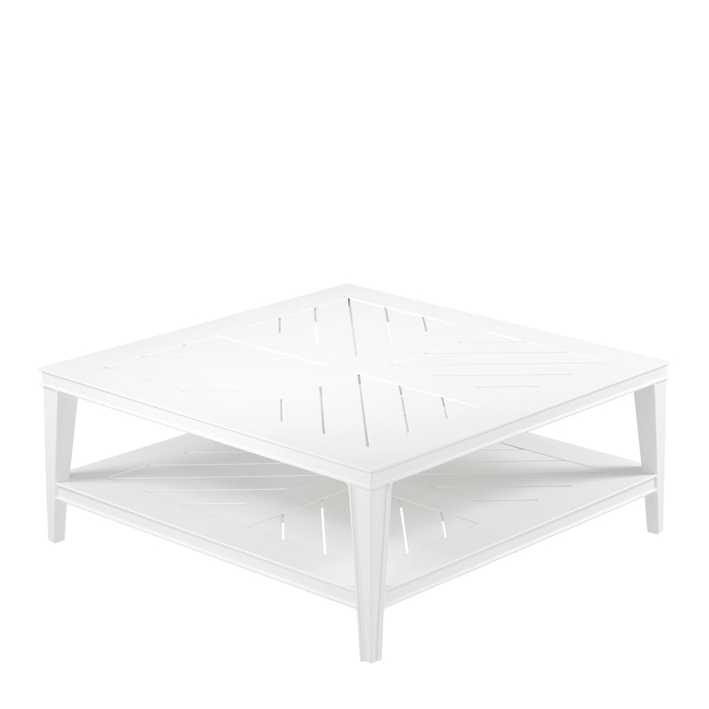 Outdoor Coffee Table Bell Rive Square White Finish Coffee Tables Eichholtz