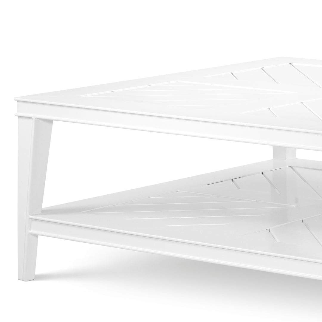 Outdoor Coffee Table Bell Rive Square White Finish Coffee Tables Eichholtz