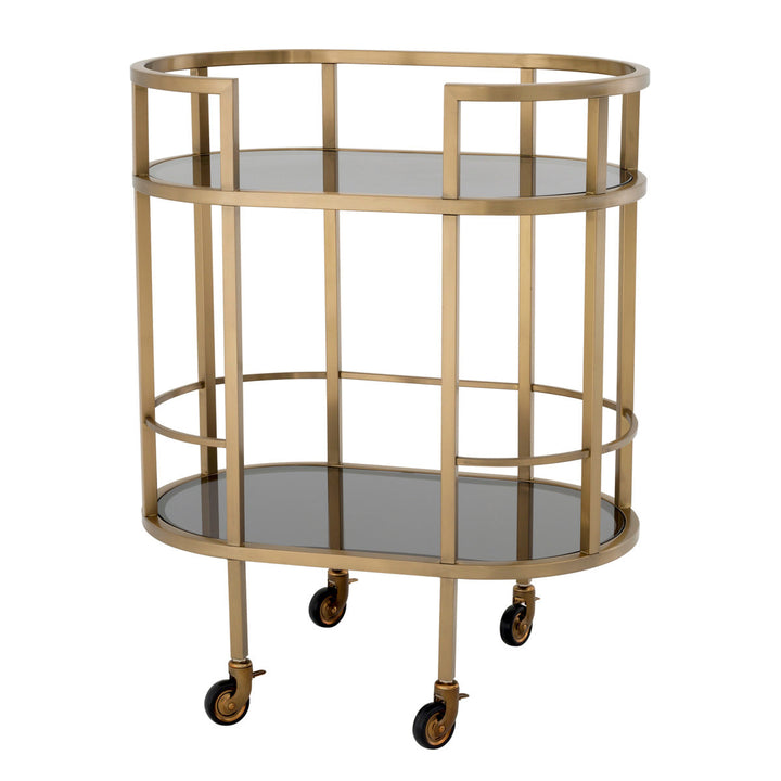 Trolley Townhouse Brushed Brass Finish Tables Eichholtz