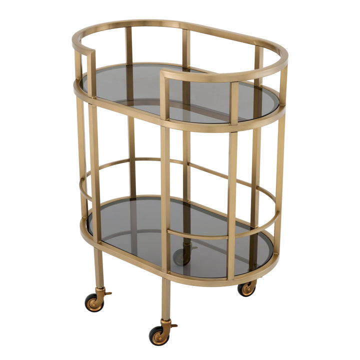 Trolley Townhouse Brushed Brass Finish Tables Eichholtz