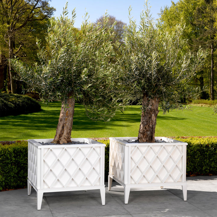 Outdoor Planter Ocean Club White Finish Accessories Eichholtz