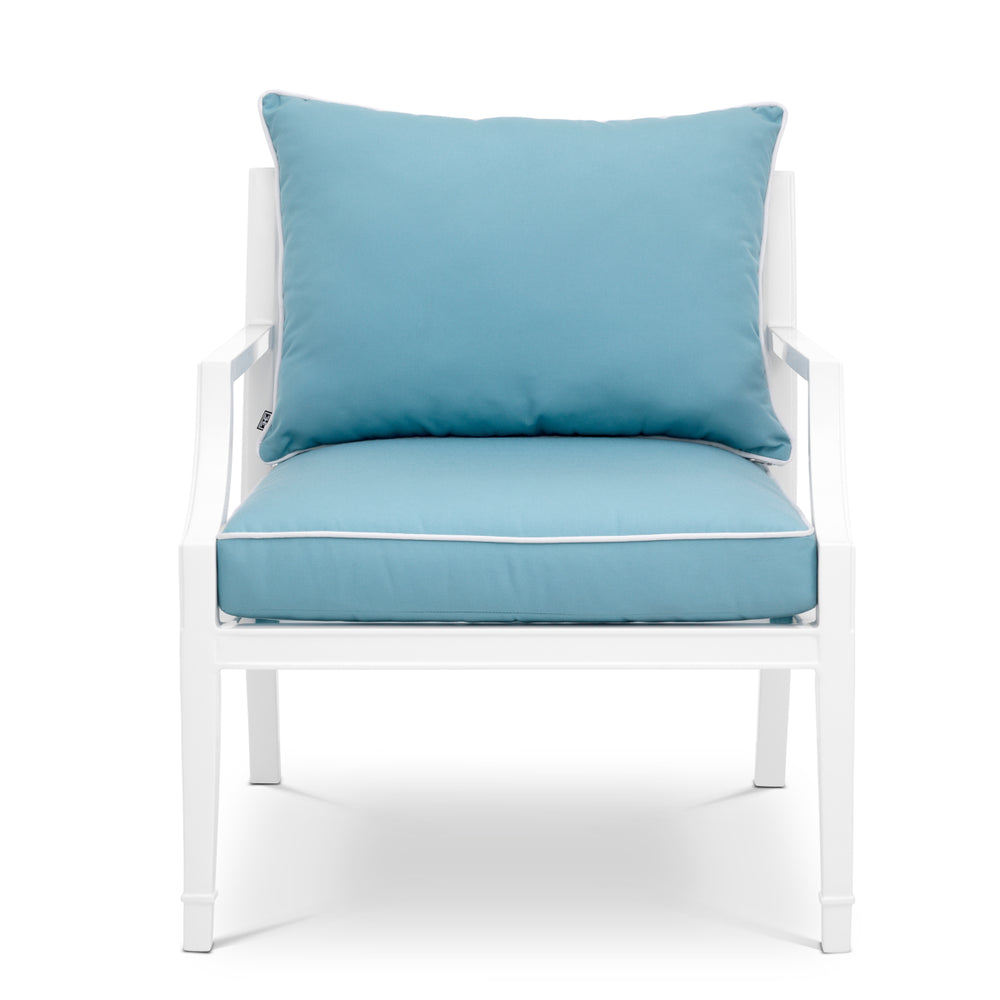 Outdoor Chair Bella Vista White Finish Outdoor Eichholtz