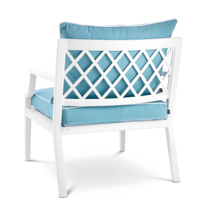 Outdoor Chair Bella Vista White Finish Outdoor Eichholtz