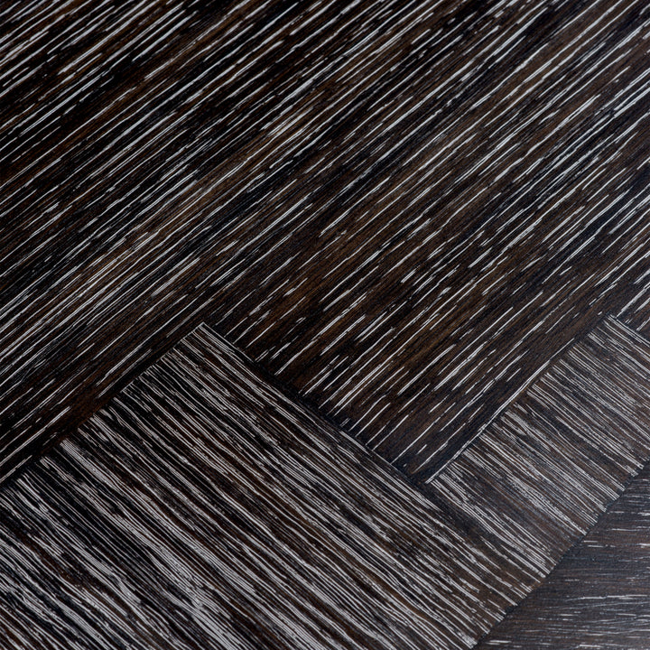 Dining Table Melchior Oval Charcoal Oak Veneer Furniture Eichholtz