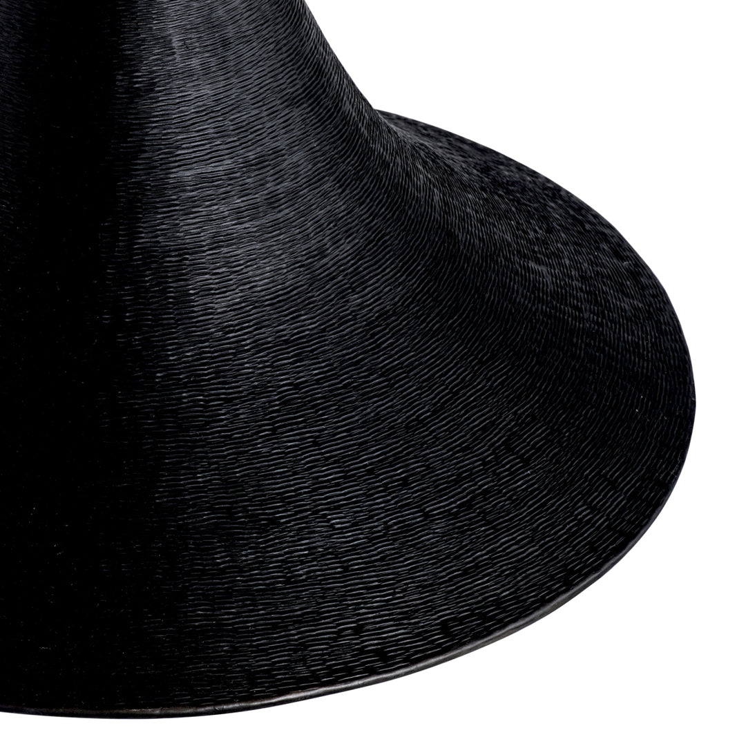 Dining Table Melchior Round Charcoal Oak Veneer Furniture Eichholtz