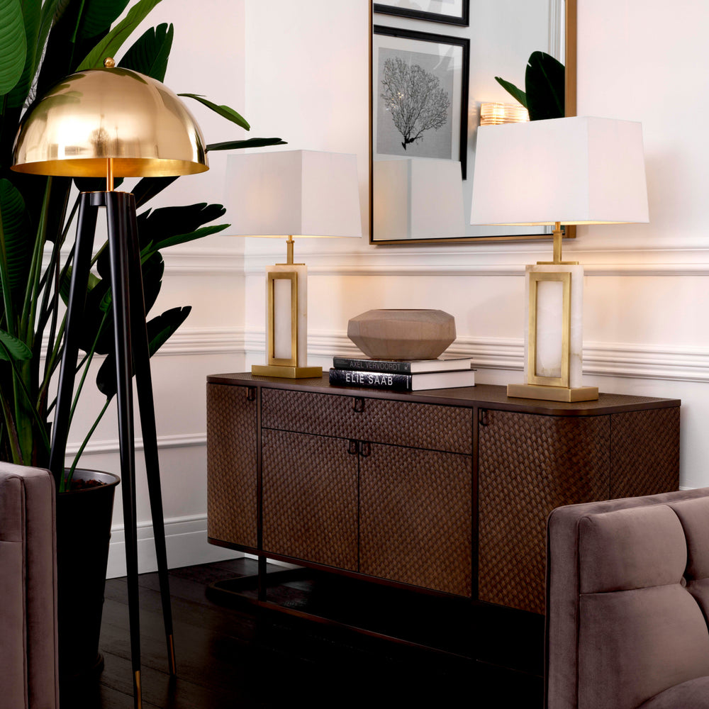 Dresser Napa Valley Woven Oak Veneer Furniture Eichholtz