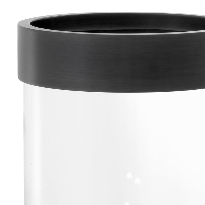 Hurricane Vertex S Clear Glass Bronze Finish Accessories Eichholtz