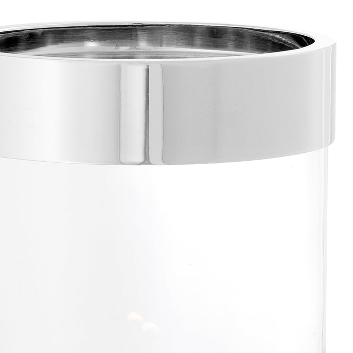 Hurricane Vertex S Clear Glass Nickel Finish Accessories Eichholtz