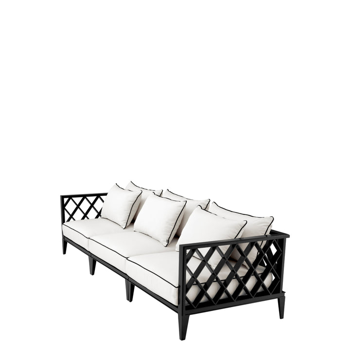Outdoor Sofa Ocean Club L Black Finish Outdoor Eichholtz