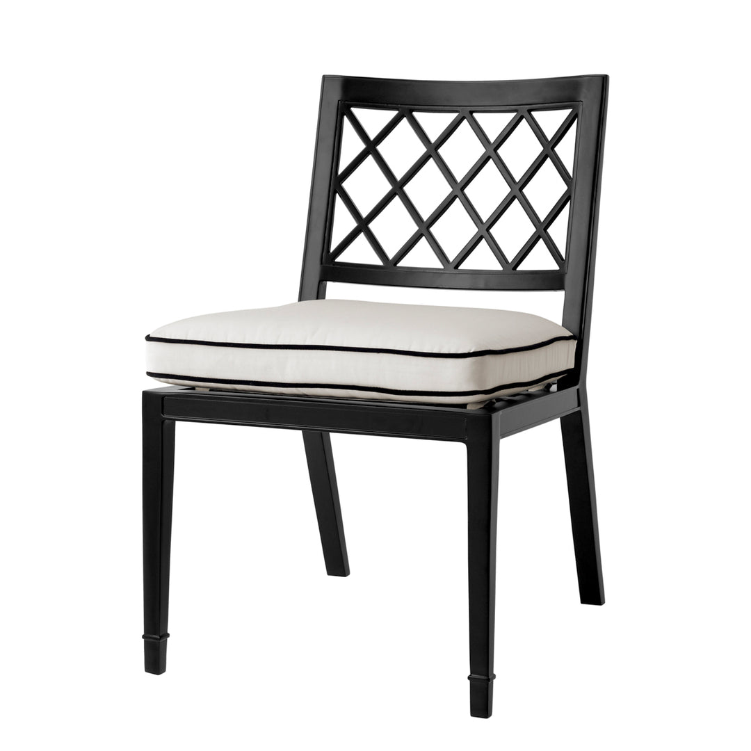 Outdoor Dining Chair Paladium Black Finish Outdoor Eichholtz