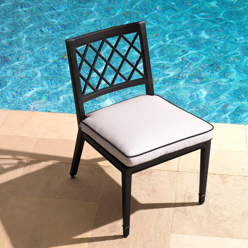 Outdoor Dining Chair Paladium Black Finish Outdoor Eichholtz