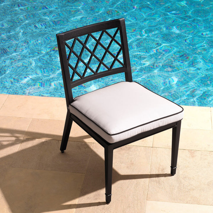 Outdoor Dining Chair Paladium Black Finish Outdoor Eichholtz