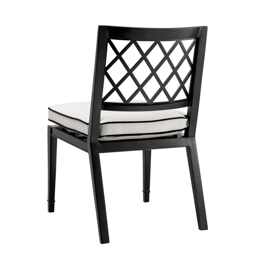 Outdoor Dining Chair Paladium Black Finish Outdoor Eichholtz