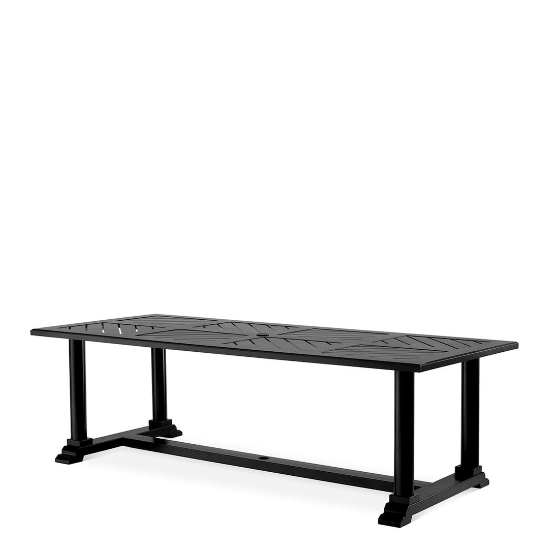 Outdoor Dining Table Bell Rive Black Finish Dining Tables Eichholtz