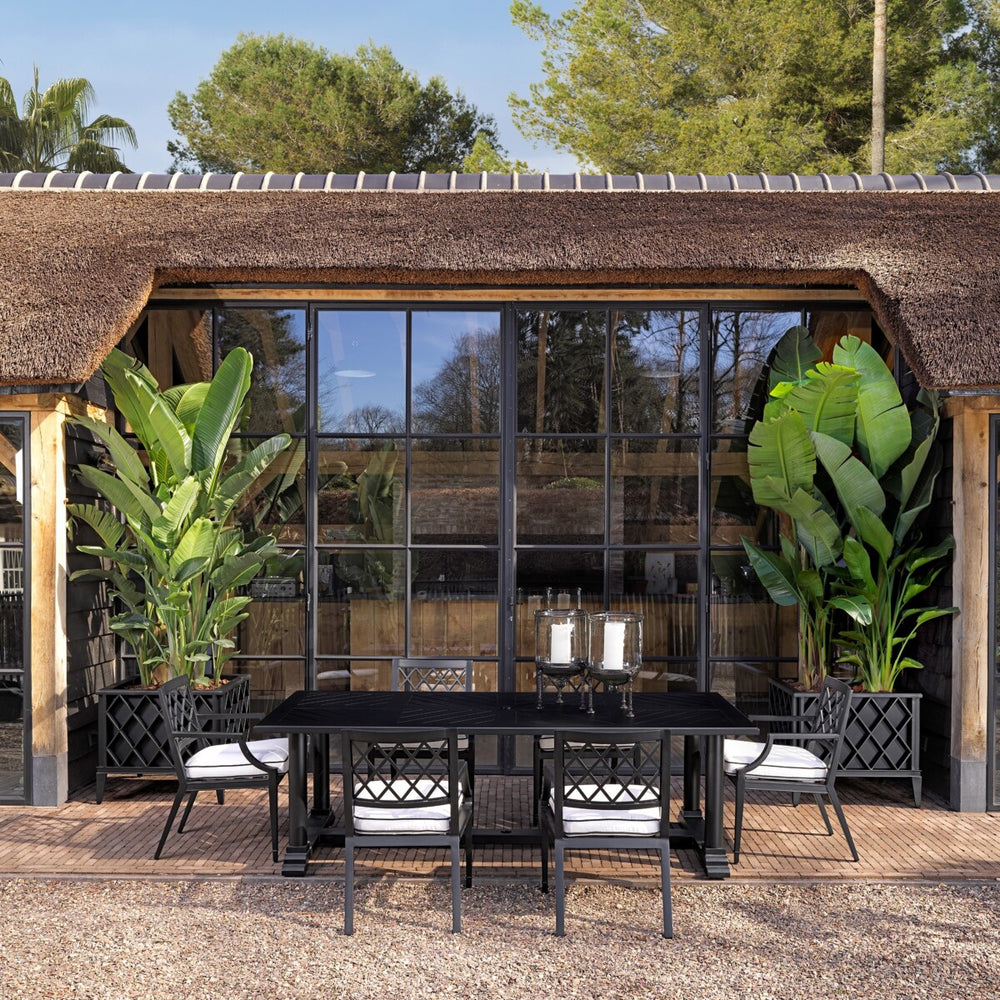 Outdoor Dining Table Bell Rive Black Finish Dining Tables Eichholtz