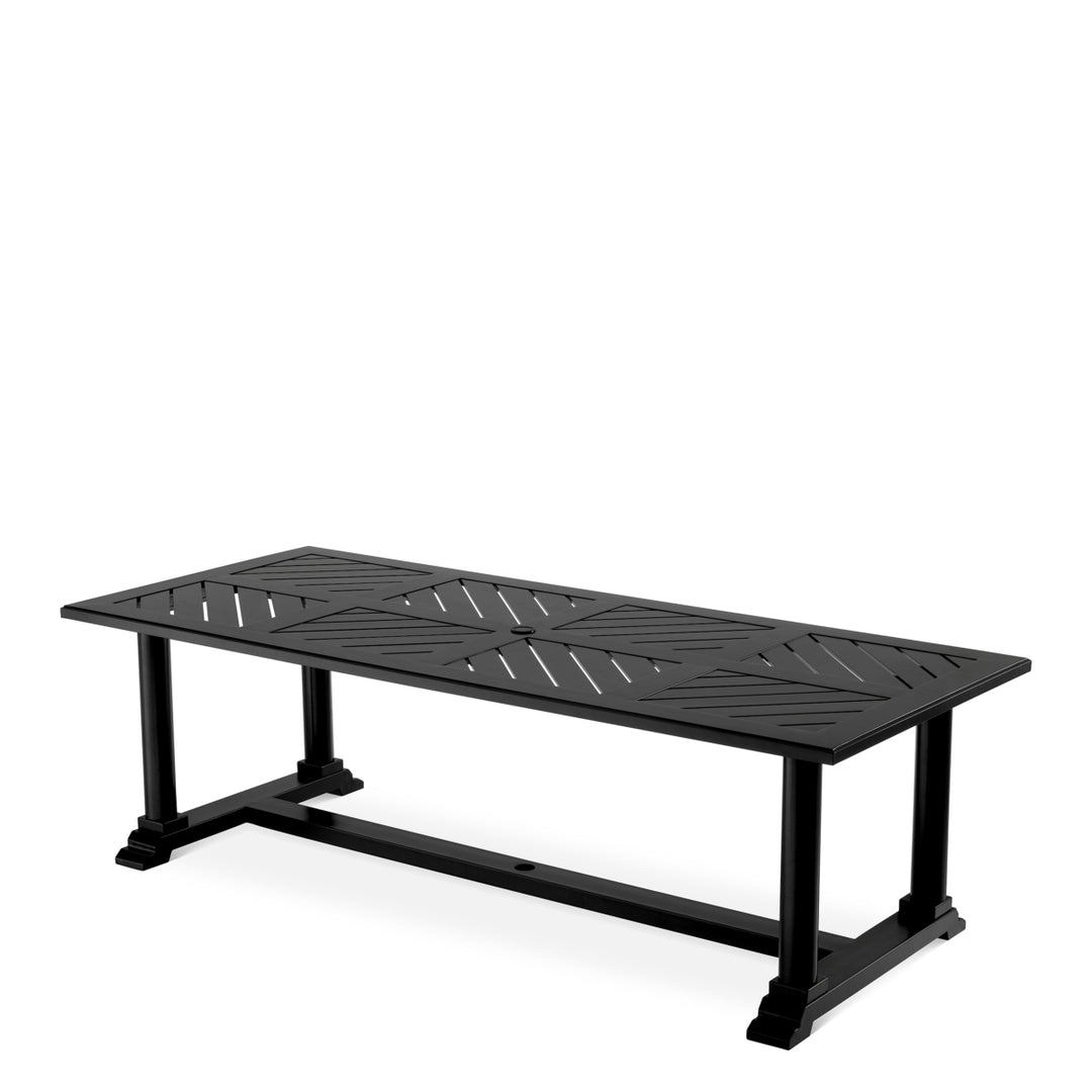 Outdoor Dining Table Bell Rive Black Finish Dining Tables Eichholtz