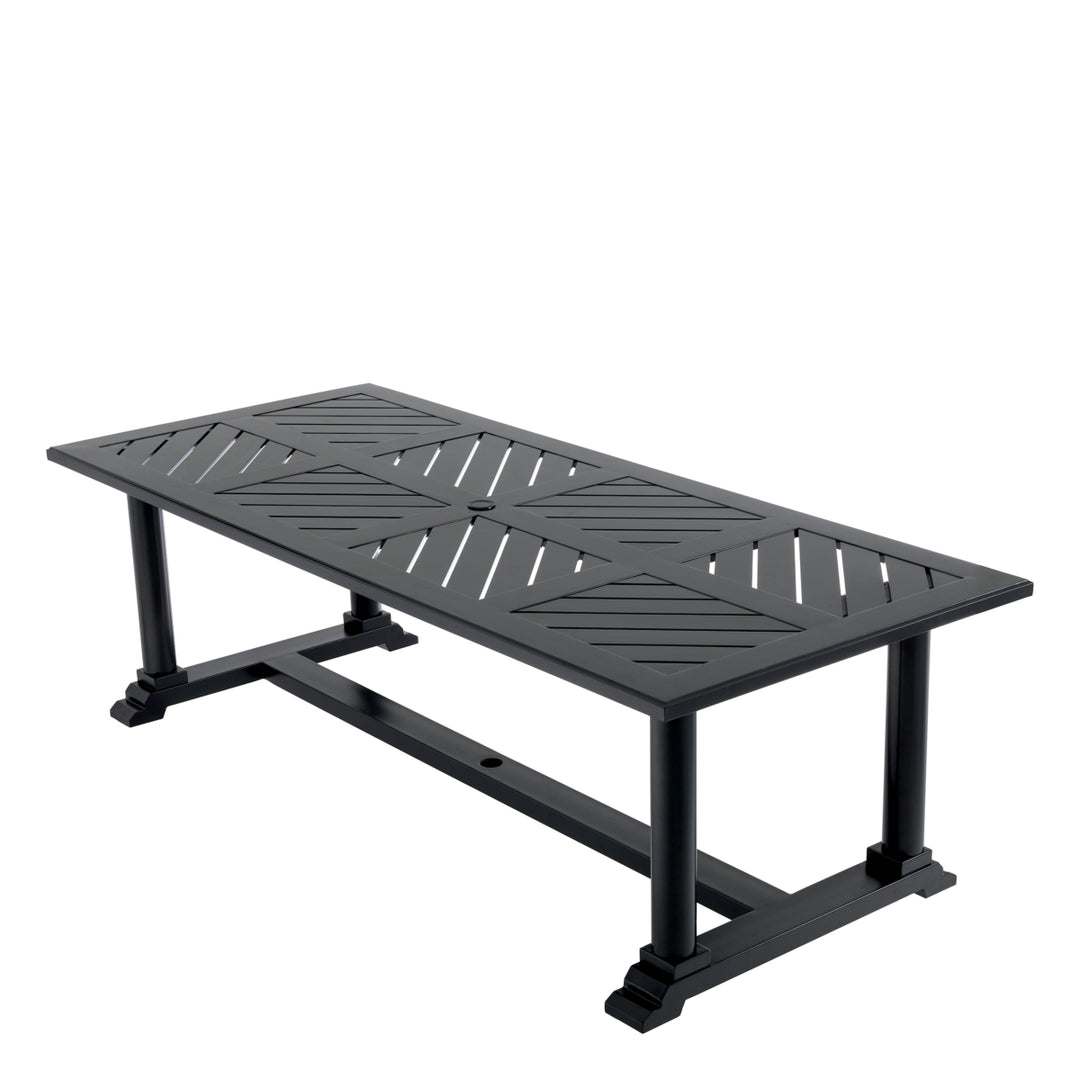 Outdoor Dining Table Bell Rive Black Finish Dining Tables Eichholtz