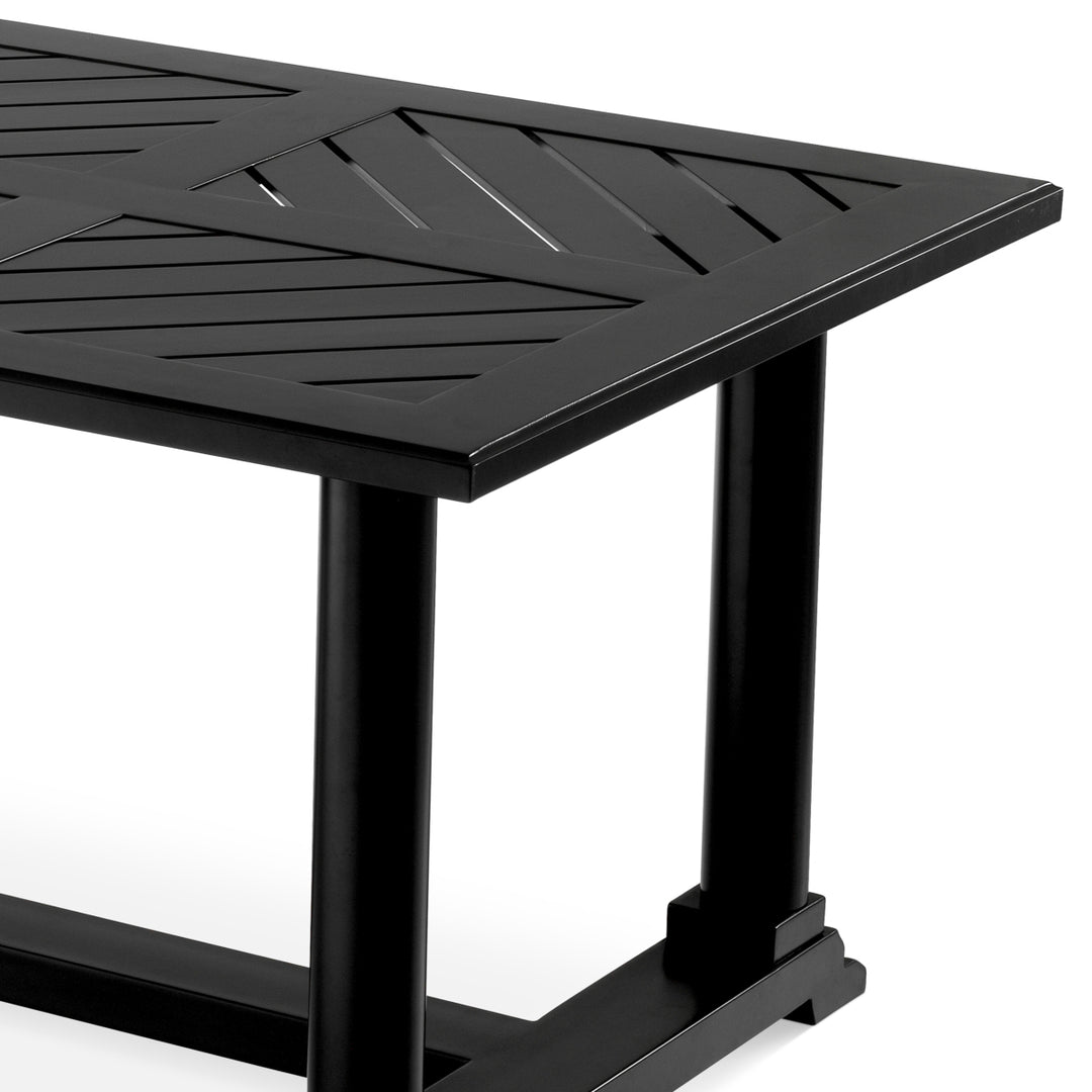 Outdoor Dining Table Bell Rive Black Finish Dining Tables Eichholtz