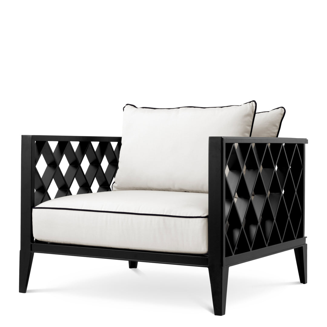 Outdoor Chair Ocean Club Black Finish Outdoor Eichholtz