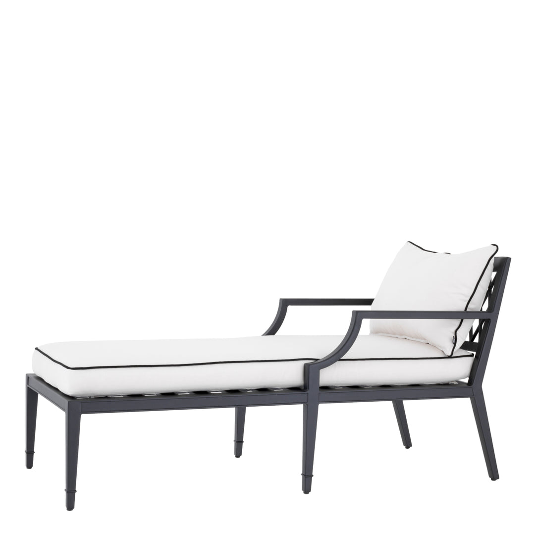 Outdoor Daybed Bella Vista Black Finish Outdoor Eichholtz