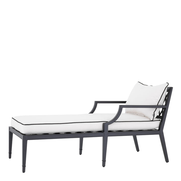 Outdoor Daybed Bella Vista Black Finish Outdoor Eichholtz