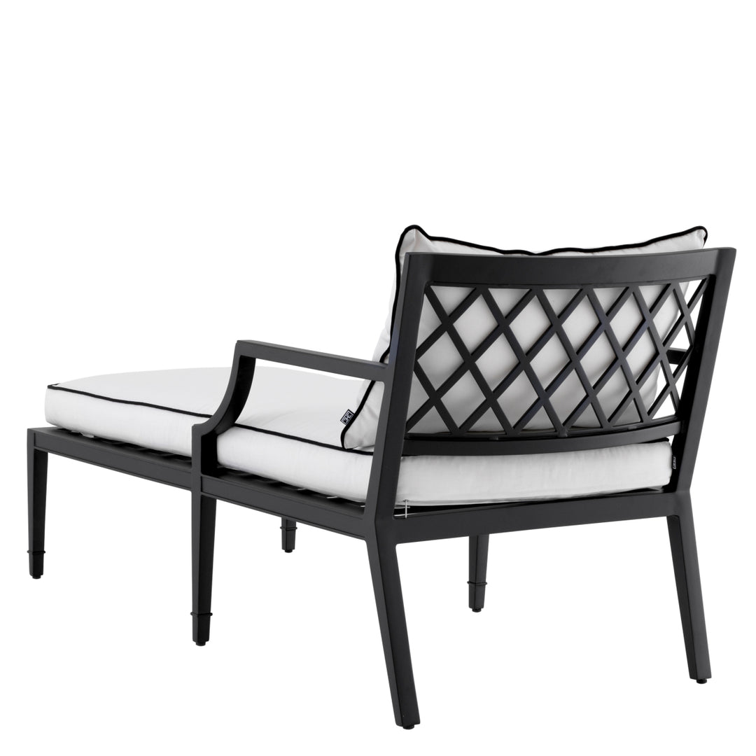 Outdoor Daybed Bella Vista Black Finish Outdoor Eichholtz