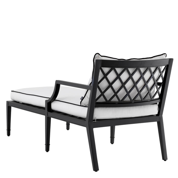 Outdoor Daybed Bella Vista Black Finish Outdoor Eichholtz