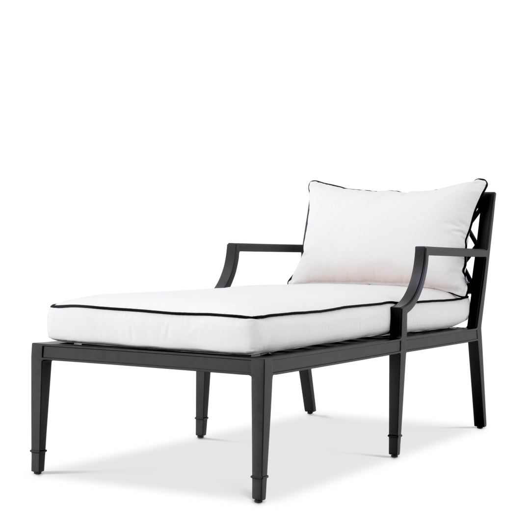 Outdoor Daybed Bella Vista Black Finish Outdoor Eichholtz