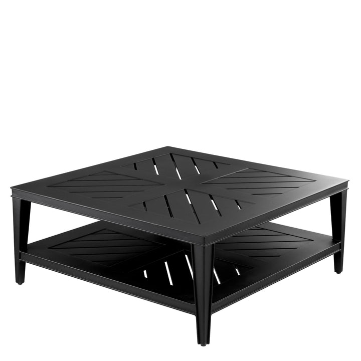 Outdoor Coffee Table Bell Rive Square Black Finish Coffee Tables Eichholtz