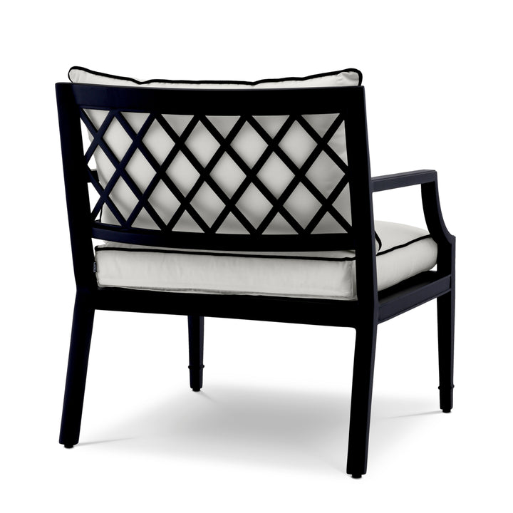 Outdoor Chair Bella Vista Black Finish Outdoor Eichholtz