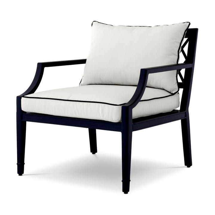 Outdoor Chair Bella Vista Black Finish Outdoor Eichholtz
