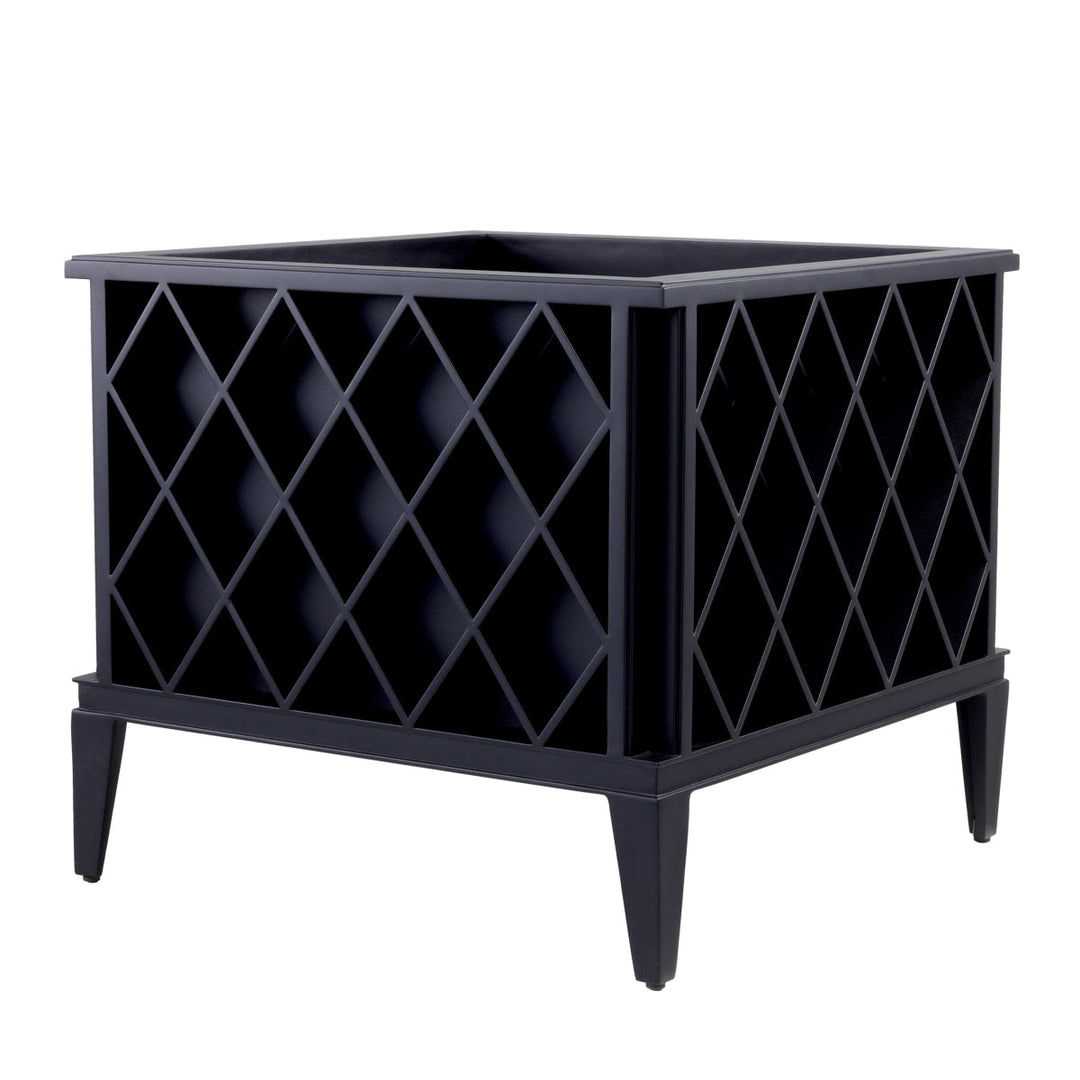 Outdoor Planter Ocean Club Black Finish Accessories Eichholtz