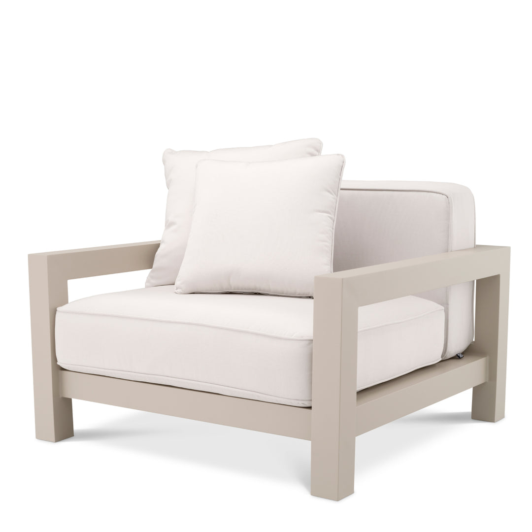 Outdoor Chair Cap-Antibes Sand Finish Outdoor Eichholtz