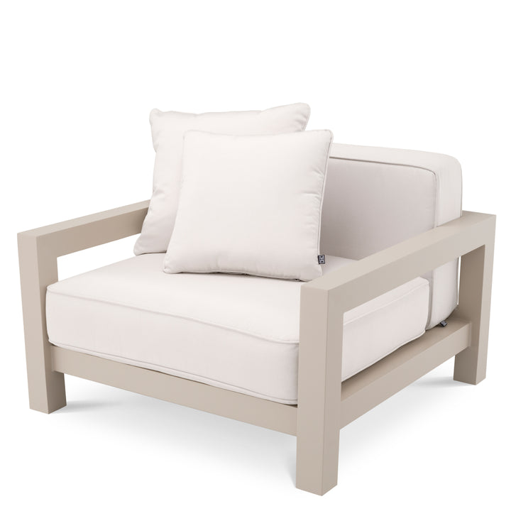 Outdoor Chair Cap-Antibes Sand Finish Outdoor Eichholtz