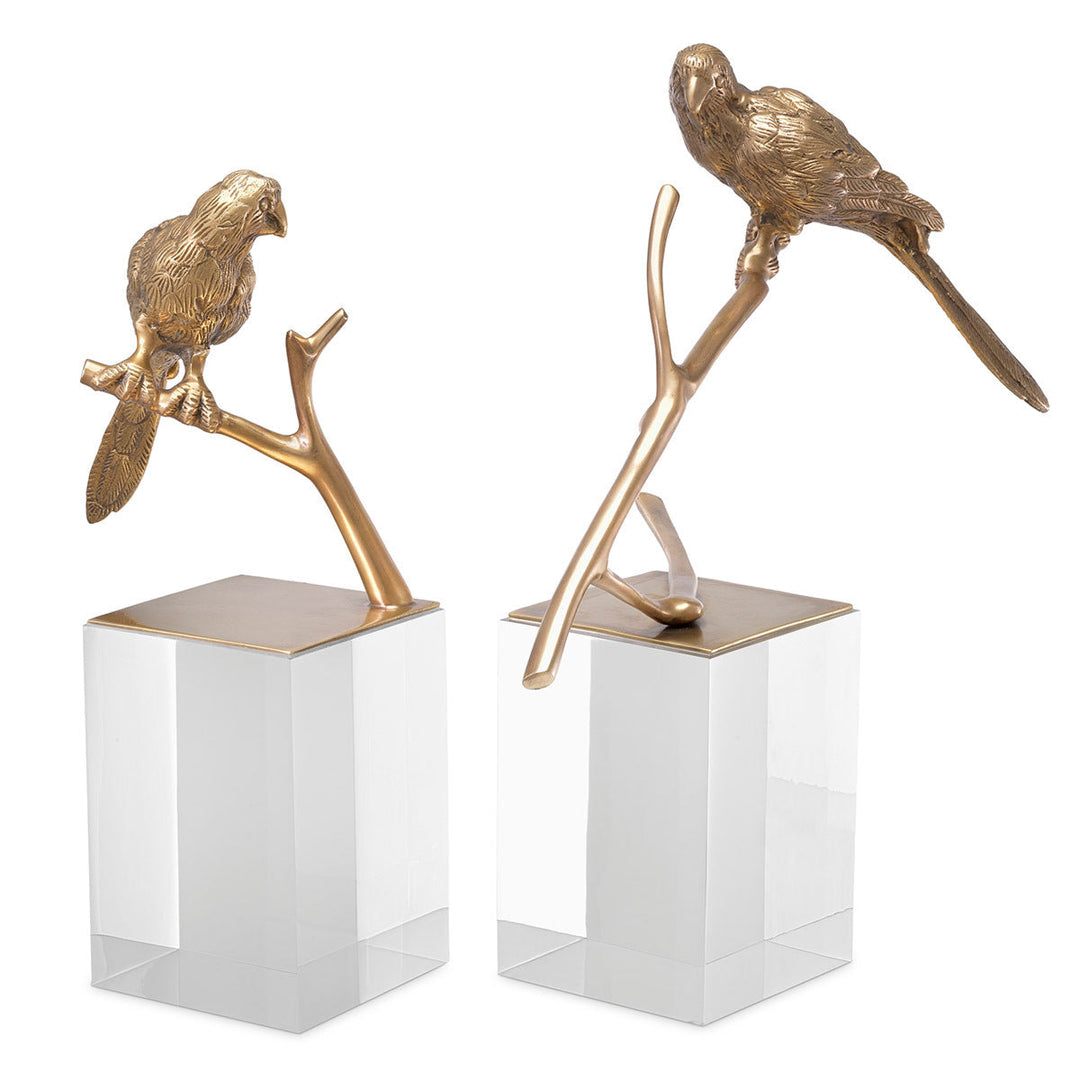 Object Morgana Set Of 2 Vintage Brass Accessories Eichholtz