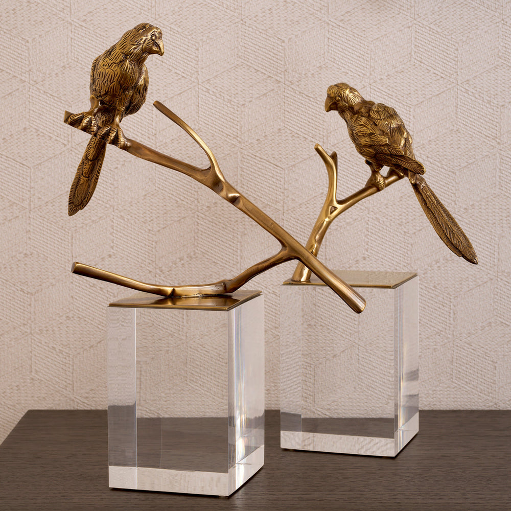 Object Morgana Set Of 2 Vintage Brass Accessories Eichholtz